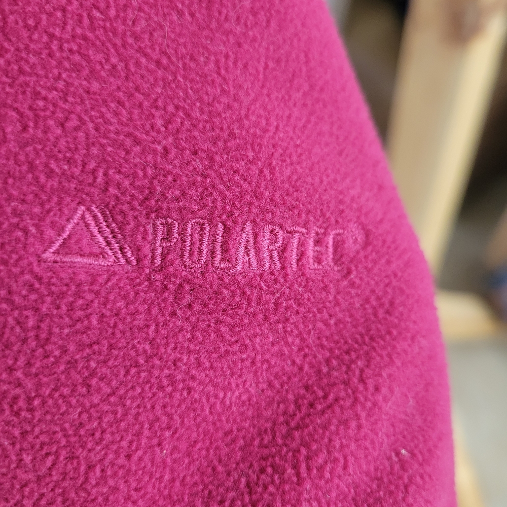 L.L. Bean Raspberry Full-Zip Hooded Fleece Jacket - Picture 6 of 6